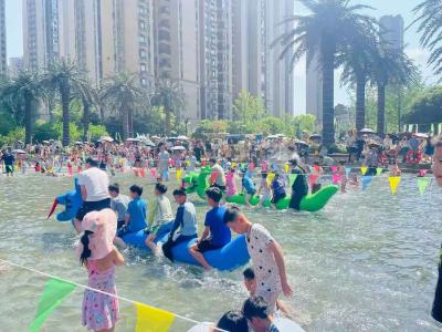 锦湖社区：龙舟逐浪迎端午 邻里欢聚暖人心
