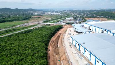 土宋路拓宽改造项目加速施工预计9月完工通车