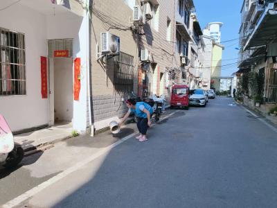 东城社区：清积水灭蚊虫 护家园保健康