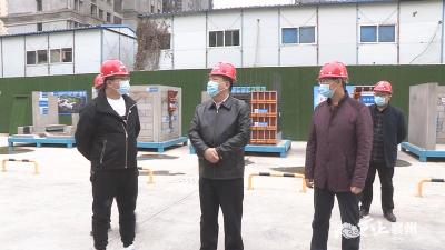 襄州区领导检查襄州八中建设施工情况