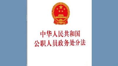 党风廉政建设宣教月丨中华人民共和国公职人员政务处分法