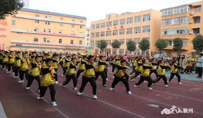 襄州区八一路小学：赛队形队列 展武术传承