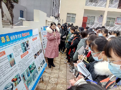 张家集镇中心学校：向毒品说“不”
