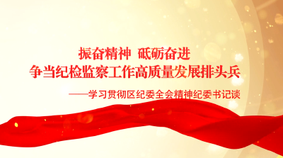 振奋精神 砥砺奋进 争当发展排头兵——学习贯彻区纪委全会精神访谈