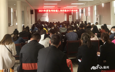 张湾街道入党积极分子培训班开班