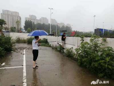 楚鹰社区全力做好防汛工作