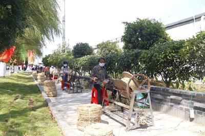 【喜迎丰收节】2021中国农民丰收节湖北主会场举行草绳编织活动