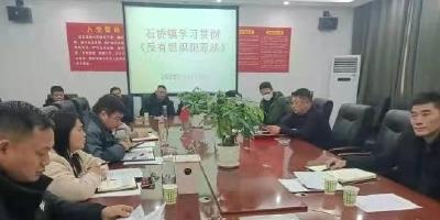 石桥镇组织开展《中华人民共和国反有组织犯罪法》专题学习会