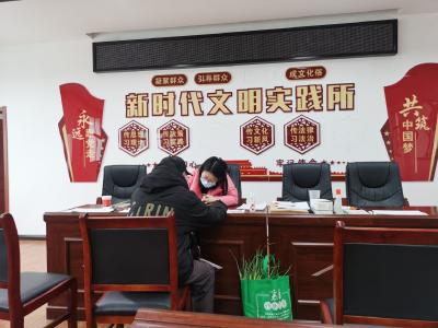 肖湾街道新时代文明实践所：开展退役军人信息登记志愿服务