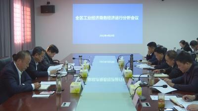 全区工业经济商务经济运行分析会议召开