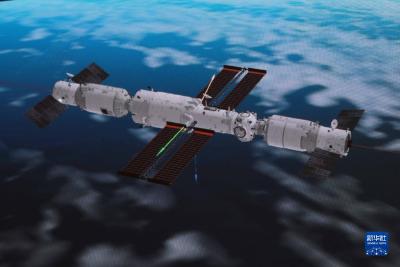 天舟四号货运飞船与空间站组合体完成自主快速交会对接