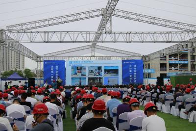 襄州区“世茂·云锦”项目被选为湖北省2022年住建系统“安全生产月”活动启动仪式鄂西北片区观摩会观摩项目
