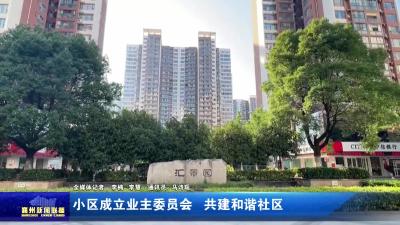 小区成立业主委员会  共建和谐社区