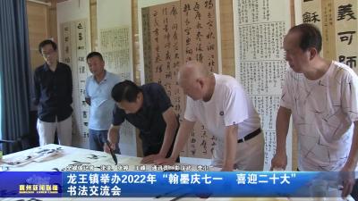 龙王镇举办2022年“翰墨庆七一  喜迎二十大”书法交流会
