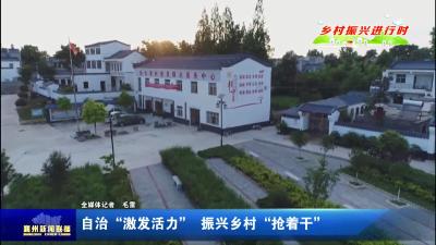 自治“激发活力”  振兴乡村“抢着干”