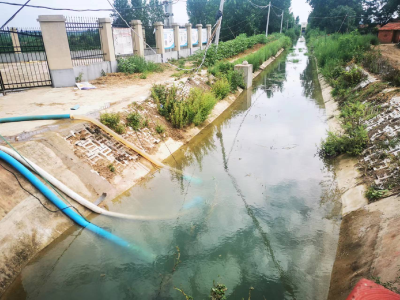 襄州：水利支援 引水灌溉