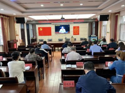 襄州组织收听收看2022年全省养老服务体系建设电视电话会议