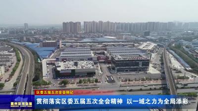 贯彻落实区委五届五次全会精神 以一域之力为全局添彩