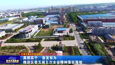 真抓实干 奋发有为 推进区委五届五次全会落实落地