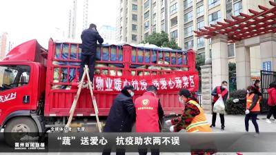 “蔬”送爱心  抗疫助农两不误