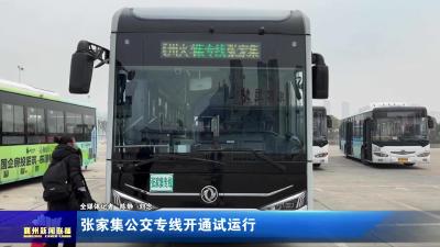 张家集公交专线开通试运行
