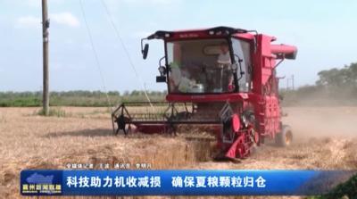 科技助力机收减损  确保夏粮颗粒归仓