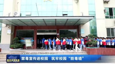 禁毒宣传进校园  筑牢校园“防毒墙”