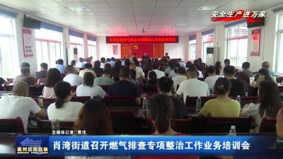 肖湾街道召开燃气排查专项整治工作业务培训会