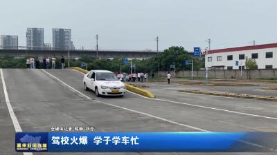 驾校火爆  学子学车忙