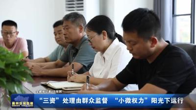 “三资”处理由群众监督 “小微权力”阳光下运行