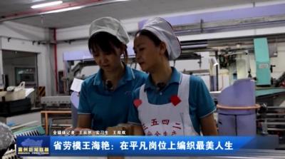 省劳模王海艳：在平凡岗位上编织最美人生