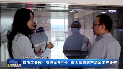 双沟工业园:引进龙头企业 做大做强农产品加工产业链