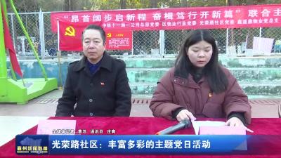 光荣路社区：丰富多彩的主题党日活动