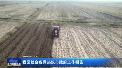 我区社会各界热议市政府工作报告