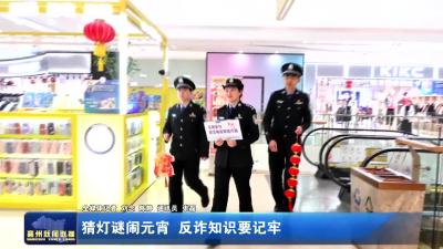 猜灯谜闹元宵 反诈知识要记牢