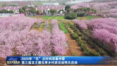 2024年“花”点时间游襄州暨第三届龙王樱花季乡村游活动明天启动