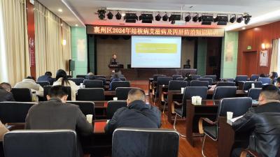 襄州区开展结核病艾滋病丙肝防治培训会