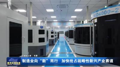 制造业向“新”而行 加快抢占战略性新兴产业赛道