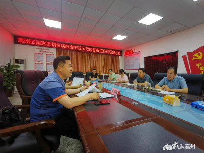 区创慢办对我区国家级慢性病综合防控示范区复审工作进行督办