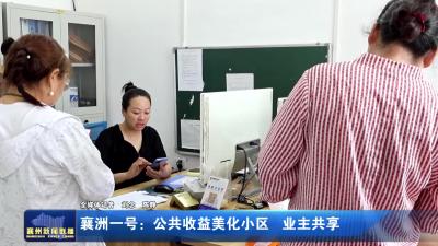 襄洲一号：公共收益美化小区  业主共享