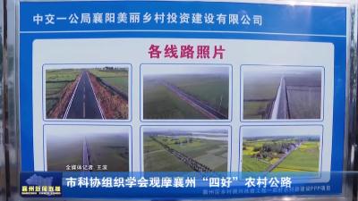 市科协组织学会观摩襄州“四好”农村公路
