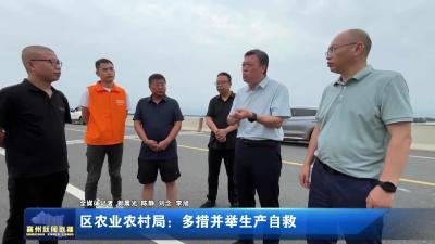 区农业农村局：多措并举生产自救
