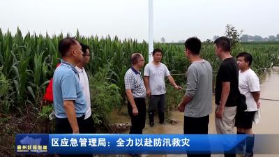 区应急管理局：全力以赴防汛救灾