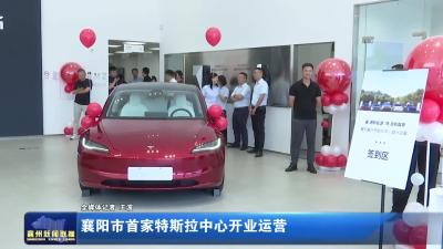 襄阳市首家特斯拉中心开业运营