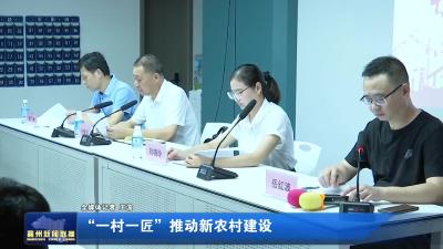“一村一匠”推动新农村建设