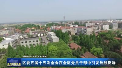 区委五届十五次全会在全区党员干部中引发热烈反响