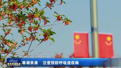寒潮来袭 注意预防呼吸道疾病