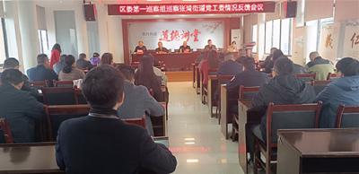 区委第一巡察组向张湾街道党工委反馈巡察情况