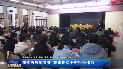 向优秀典型看齐 在真抓实干中担当作为