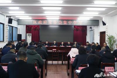 崔长领主持召开区政府第19次常务会议